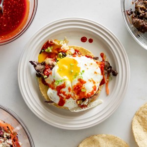 These Spicy Bibimbap Tostadas are Loaded with Umami Flavours