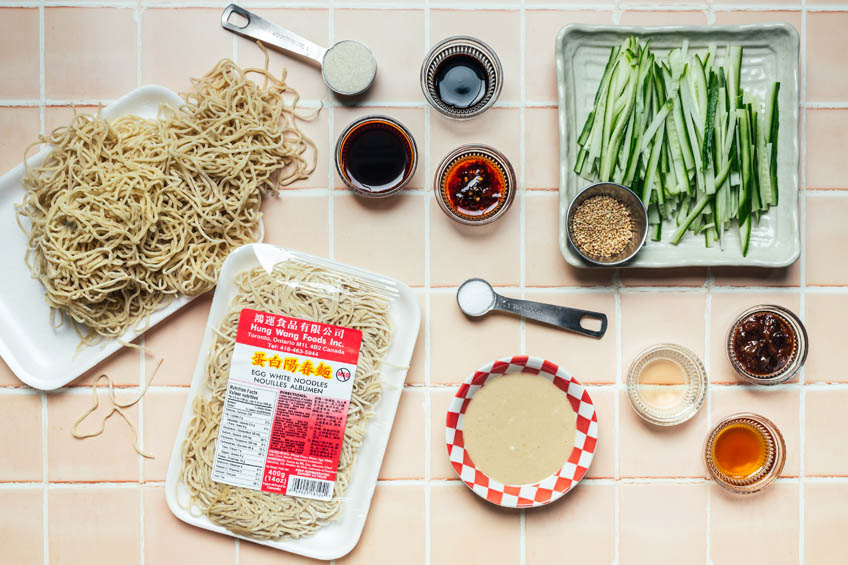 Chinese cold sesame noodle ingredients