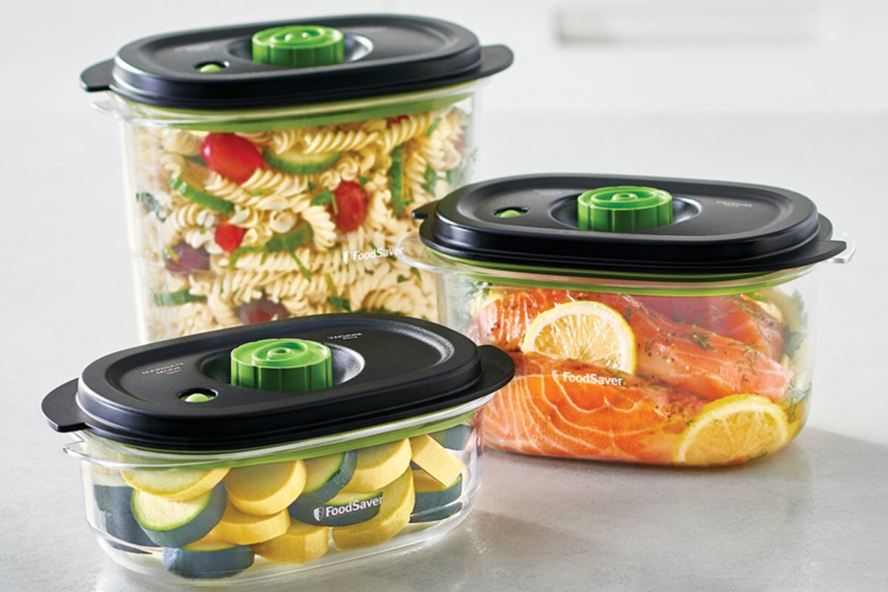 FoodSaver 3-piece quick marinate containers