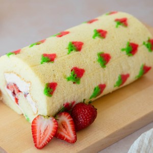 This Summery Strawberry Cake Roll is Seriously Adorable