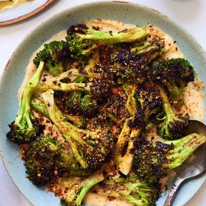Grilled Broccoli Steaks with Dukkah