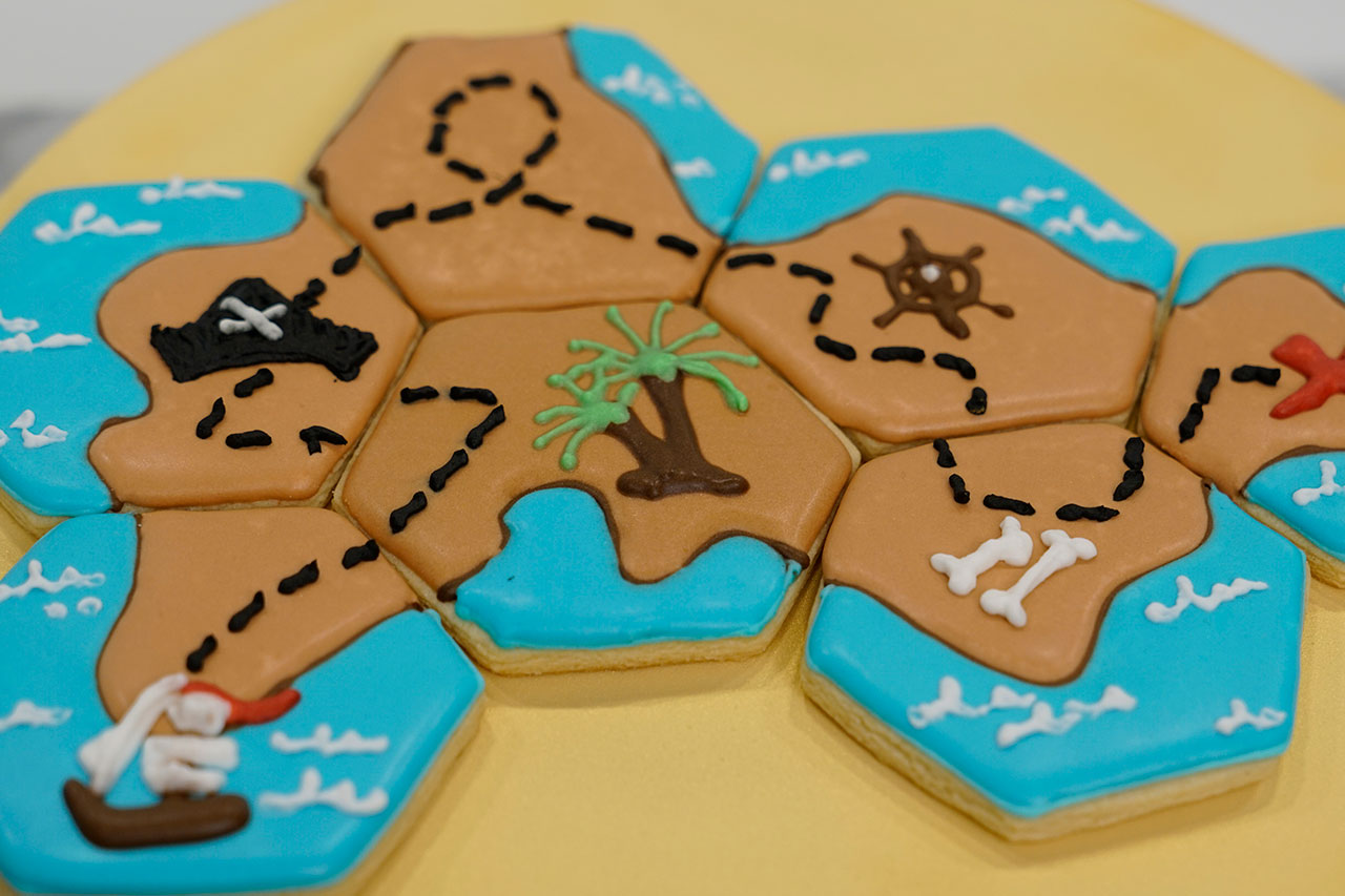 treasure map cookie