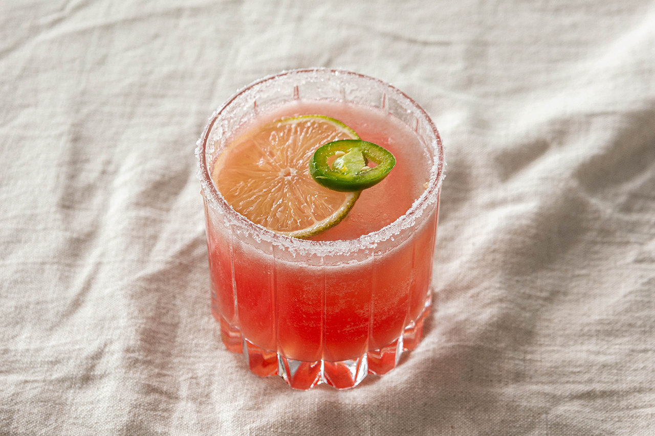 Cool Down with a Spicy Watermelon Margarita