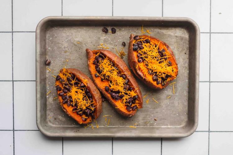 Best Vegan Loaded Sweet Potatoes Recipe | Food Network Canada