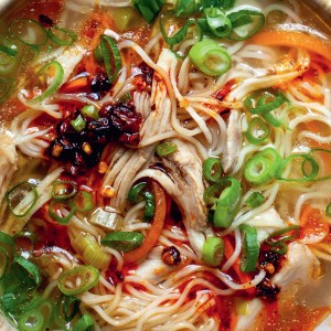 Gingery, Garlicky Chicken Noodle Soup to Warm Right You Up