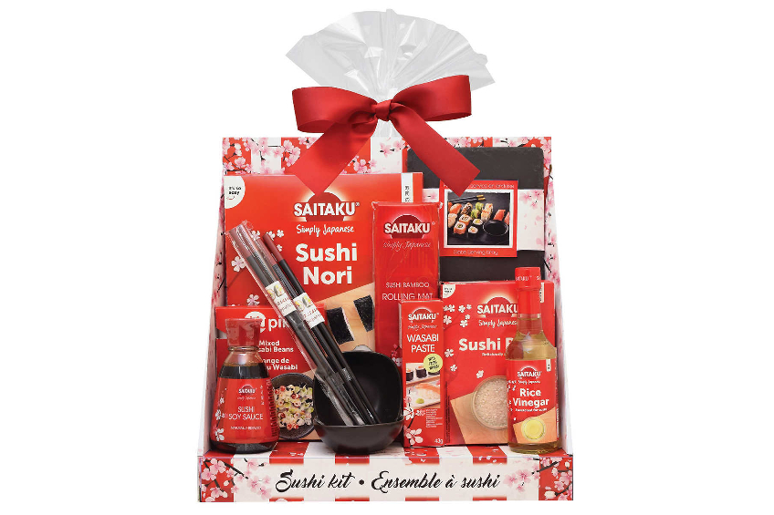 Product shot of a sushi-making gift set