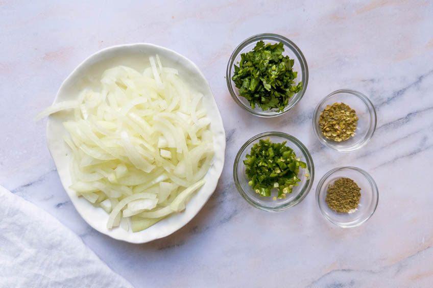 Ingredients for onion pakora