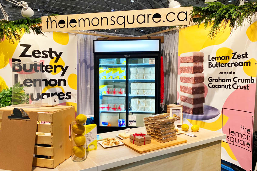 The Lemon Square booth at the One of a Kind Show