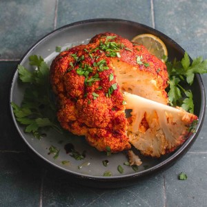 Whole Roasted Harissa Cauliflower Will Be the Star of Your Next Dinner Party
