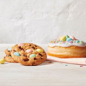 Tim Hortons Cadbury Mini Egg Donuts and Cookies Are Available Right Now