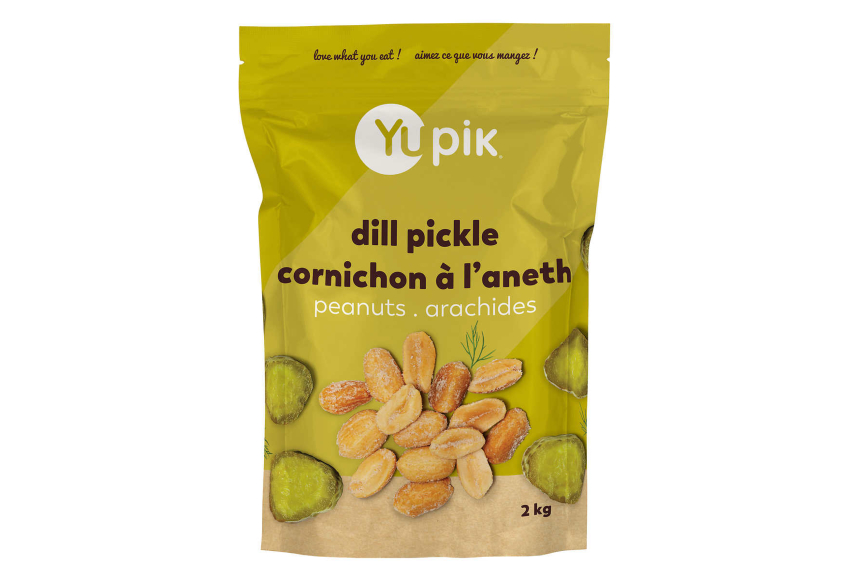 A product shot of the Yupik Dill Pickle Peanuts