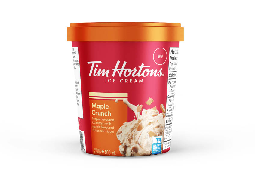 Tim Hortons Maple Crunch Ice Cream