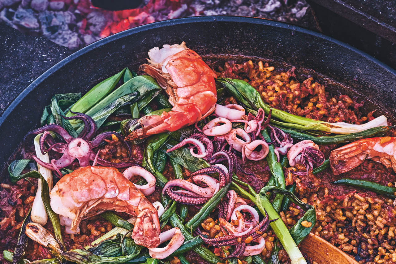 Smoky Campfire Paella