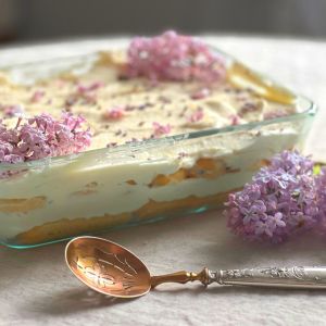 Lilac and Lavender Cream Tiramisu