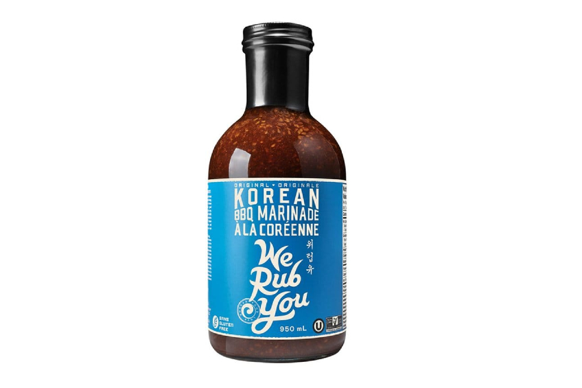 A bottle of Korean barbecue marinade and sauce