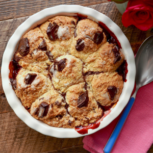 Molly Yeh's Chocolate Chunk Cherry Cobbler
