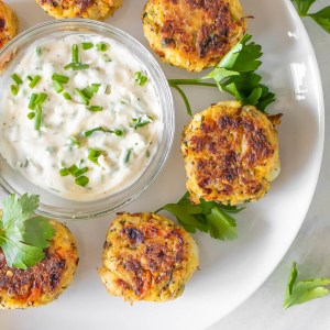 Mediterranean Cod Fish Cakes With Herby Aioli