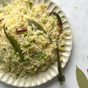 Comforting Matar Pulao (Green Pea Rice) is the Best Weeknight Side