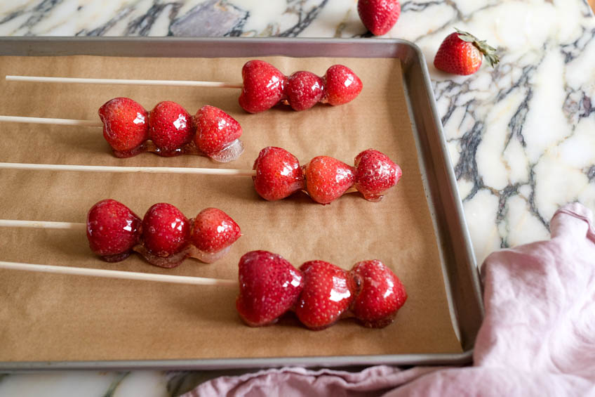 Chinese Candied Strawberries (Tanghulu)