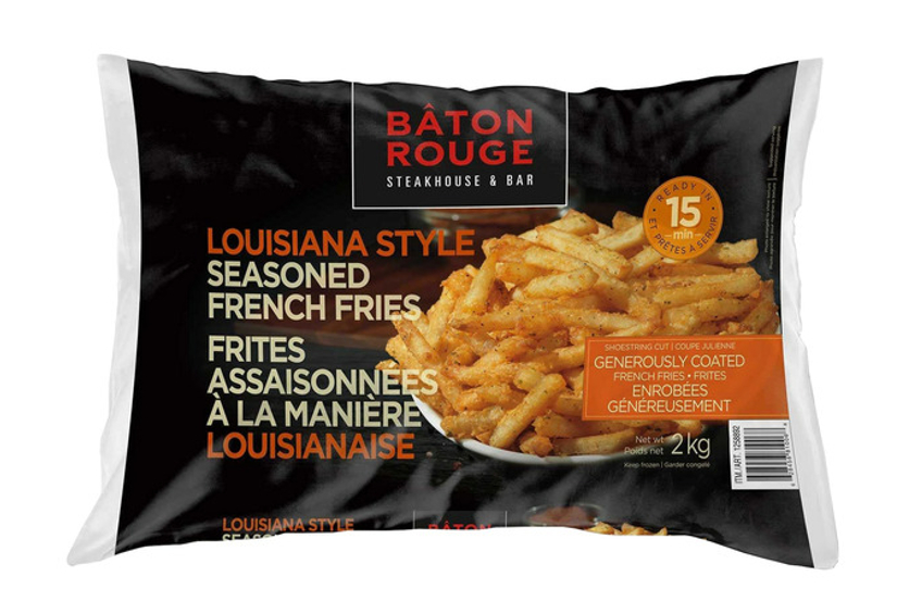 A package of Baton Rouge seasoned french fries