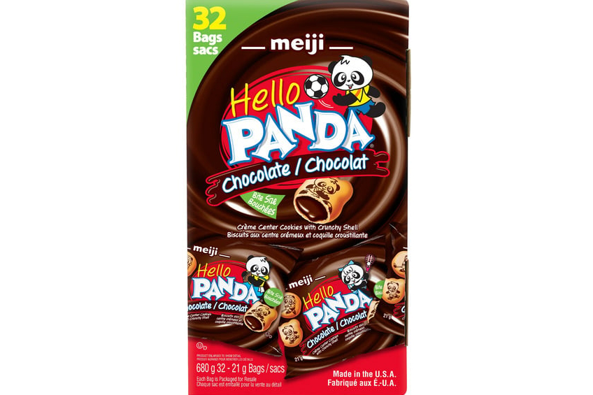 A 32-pack of Hello Panda chocolate cream-filled cookies