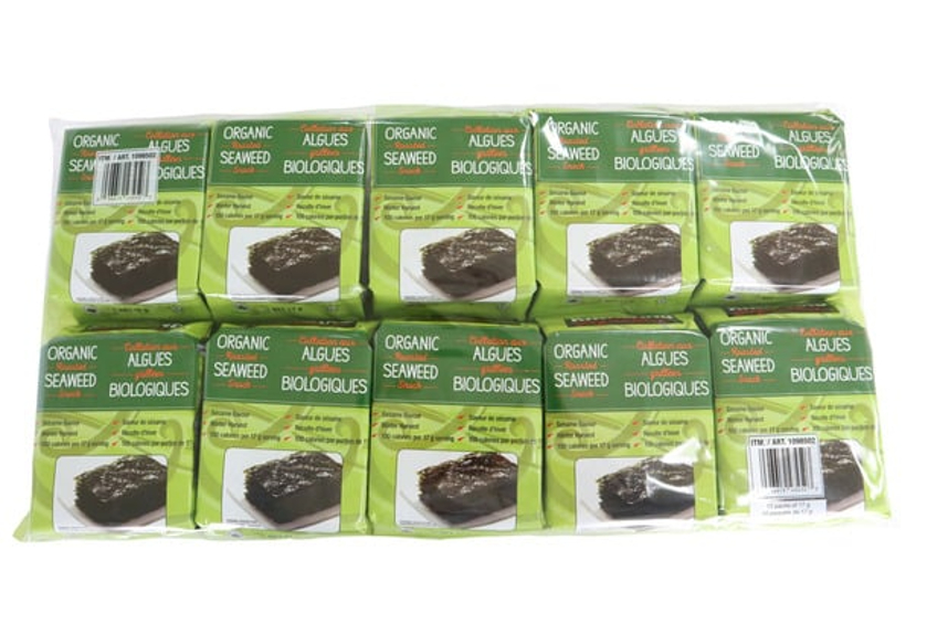 Jumbo pack of dried seaweed snacks from Kirkland brand
