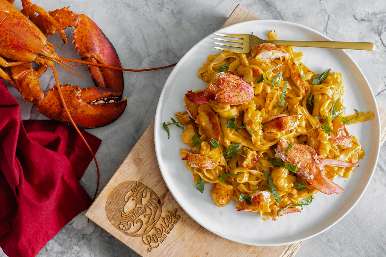 Spicy lobster pasta