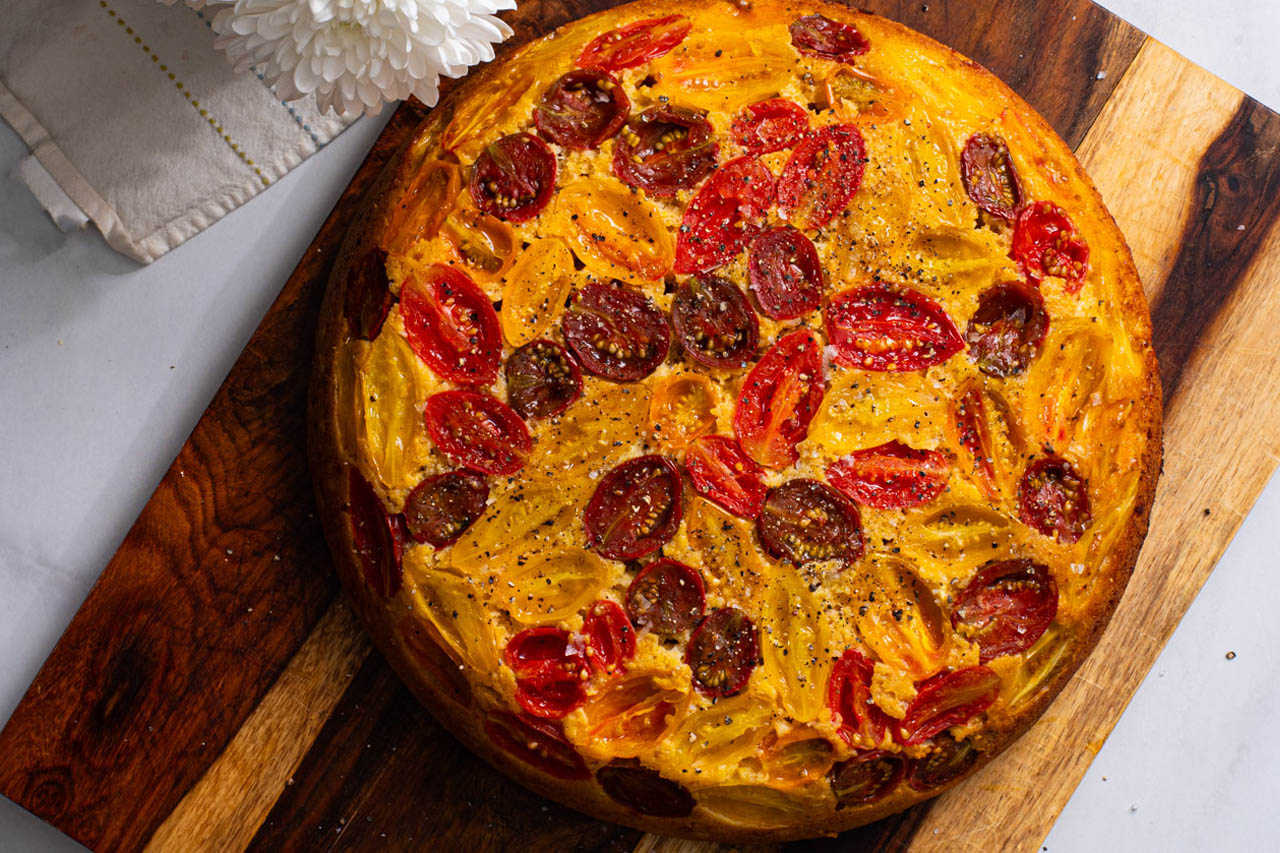 Best Cherry Tomato Upside Down Cornbread Recipe