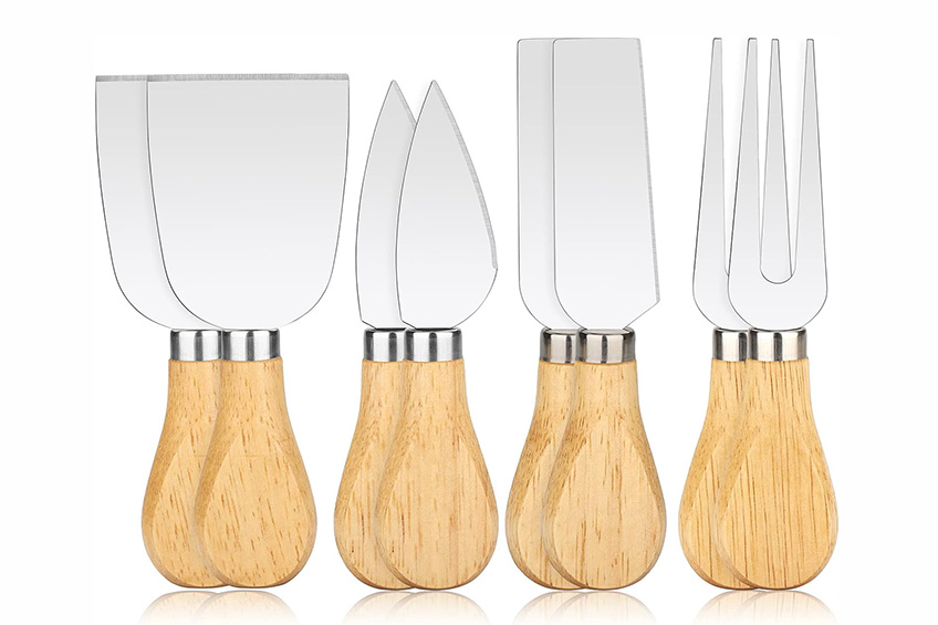 Bovulo 8-Piece Set of Premium Cheese Knives