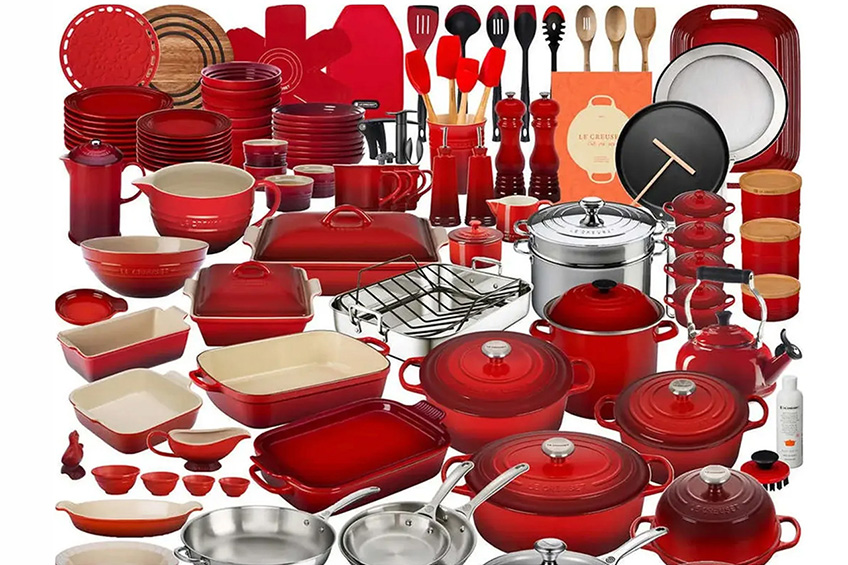 Le Creuset's 157-piece cookware set