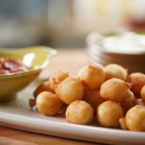 Jeff Mauro's Beer Battered Mozza Balls are a Perfect Game Day Appetizer