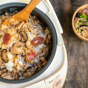 Chinese Chicken and Shiitake Rice Cooker Dinner