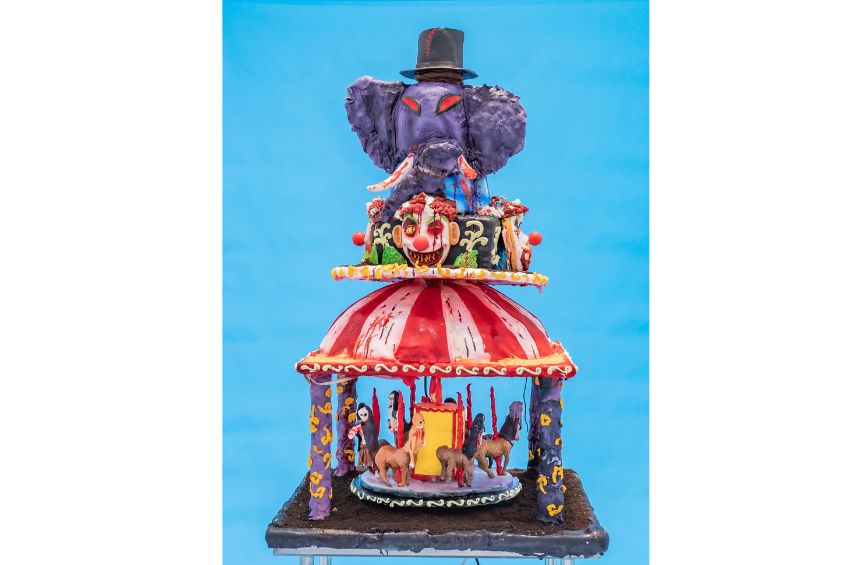 Carnival cake from The Big Bake: Halloween