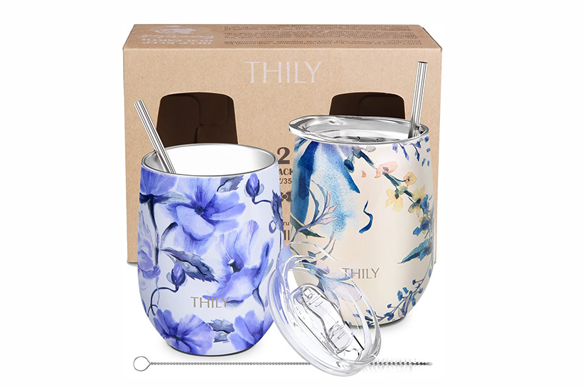 Stainless steel insulated wine tumblers