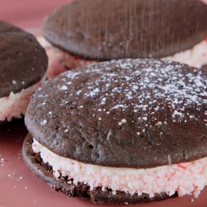 Ashley Holt's Chocolate Whoopie Pies With Peppermint Buttercream