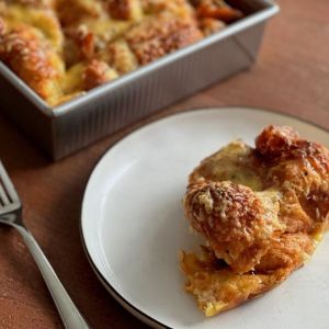 This Prosciutto and Gruyere Croissant Bake Tastes Just Like a Croque Madame
