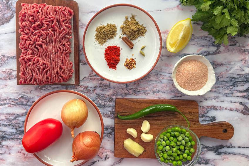 Ingredients for Easy Ground Beef Curry