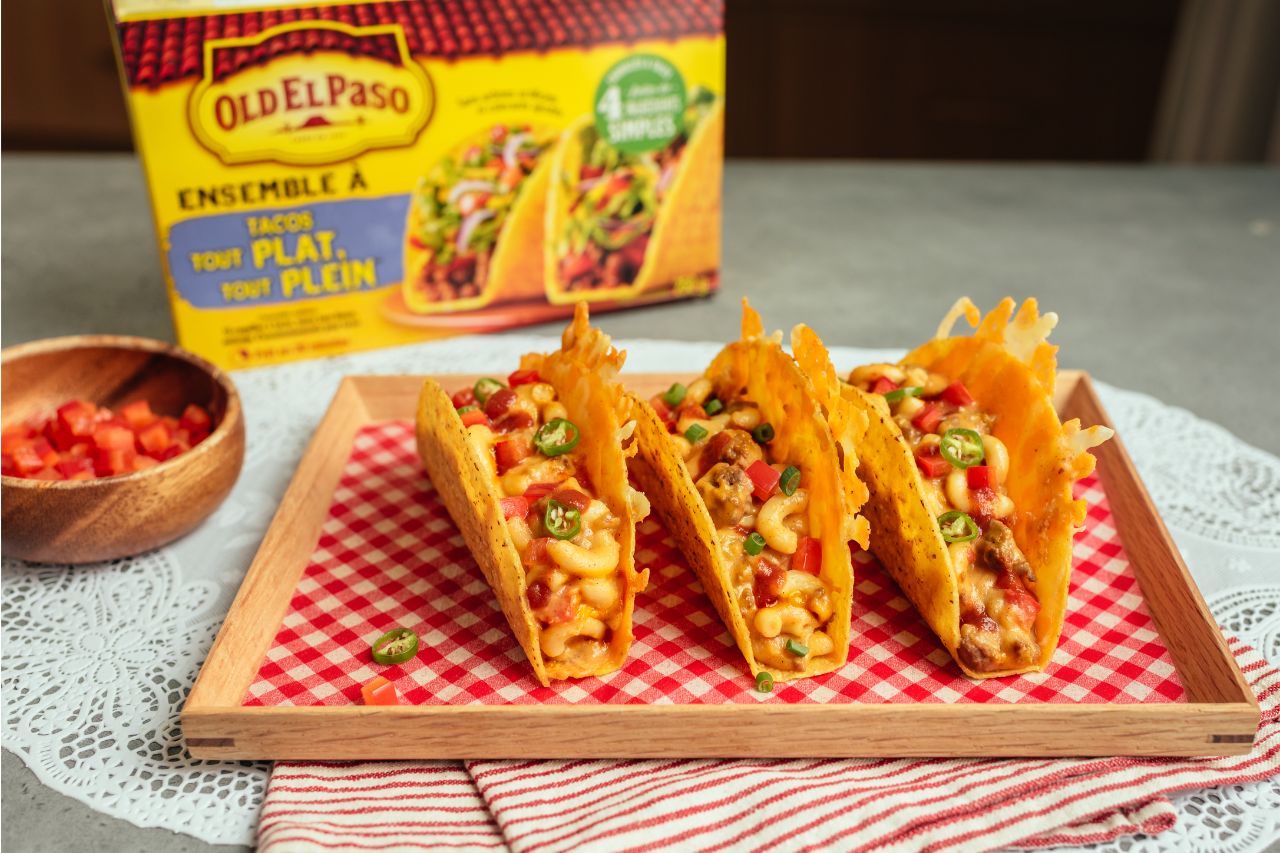 old el paso taco mac and cheese french packaging