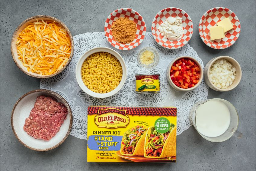 old el paso mac and cheese tacos ingredients