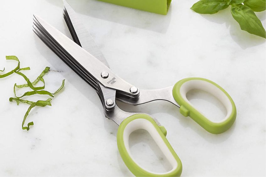 Green scissors to cut herbs