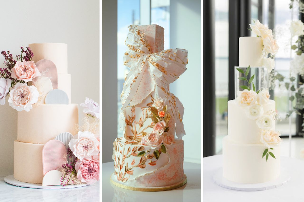 Three Wedding Cakes from shops in the GTA
