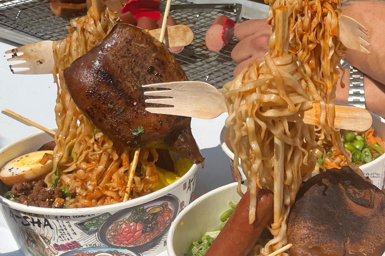 ramen noodle bowl at the cne