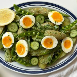 Green Goddess Potato Salad With Jammy Eggs