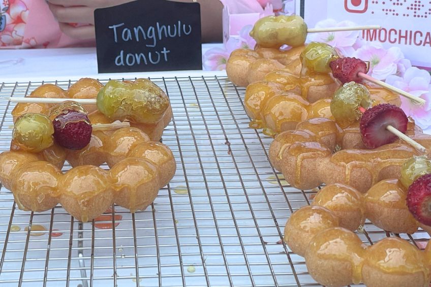 tanghulu mochi donut at the cne