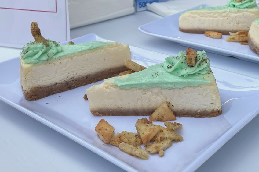 tzatziki cheesecake at the cne