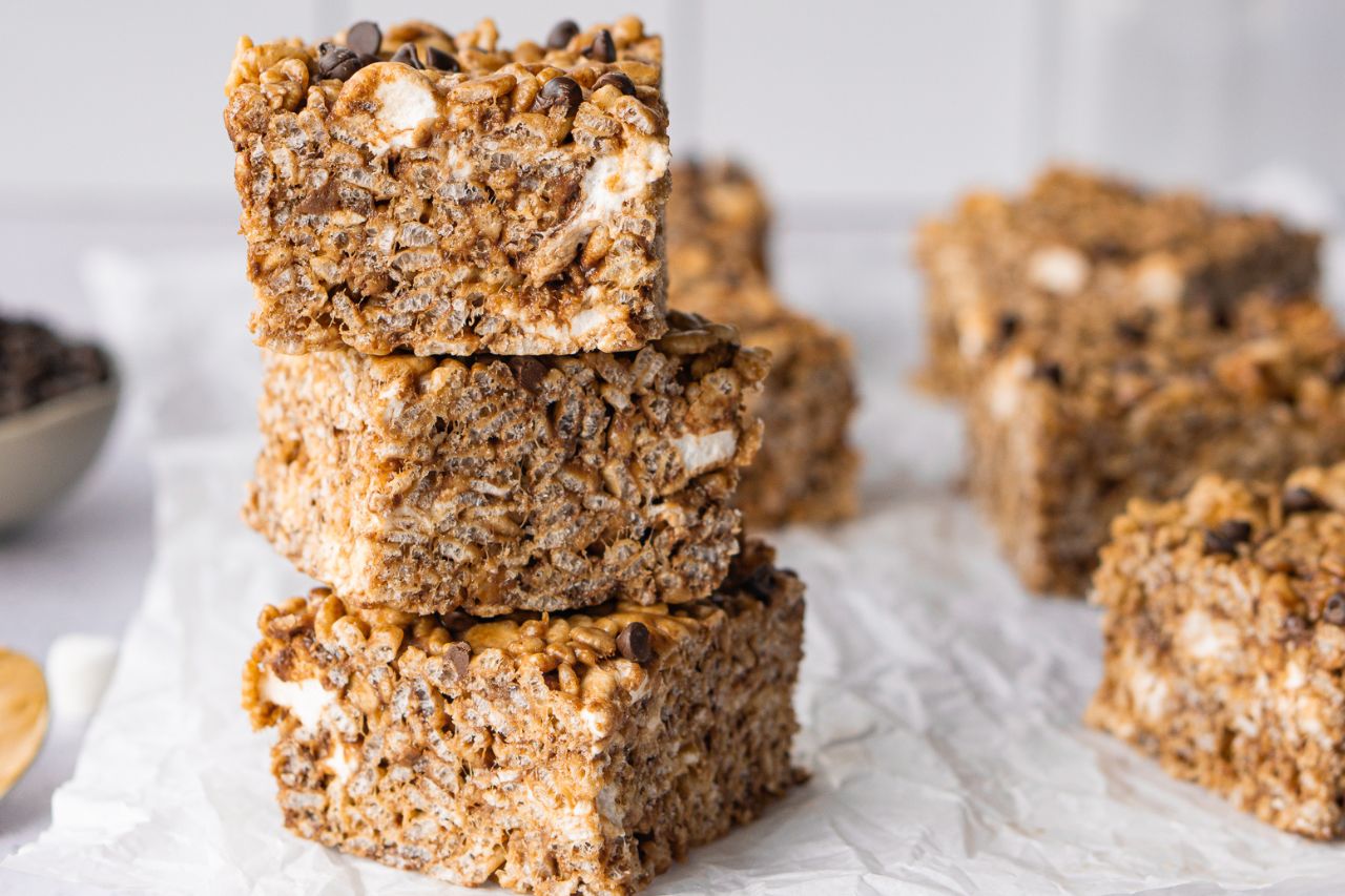 Chocolate Peanut Butter Crispy Rice Treats