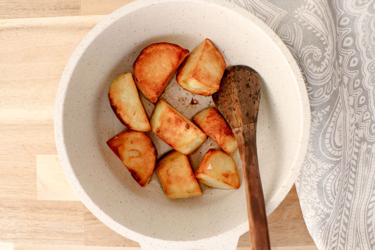 Potatoes in a pot