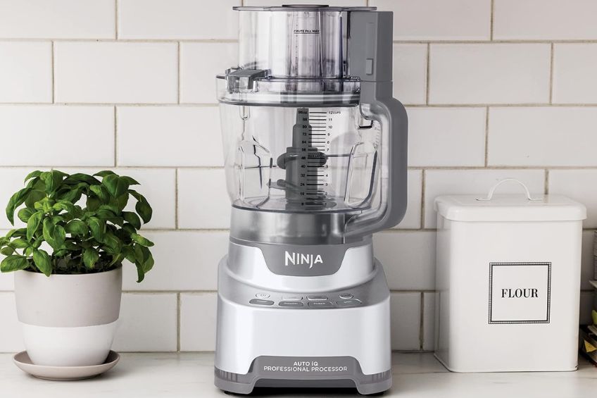 Ninja food processor on kitchen counter