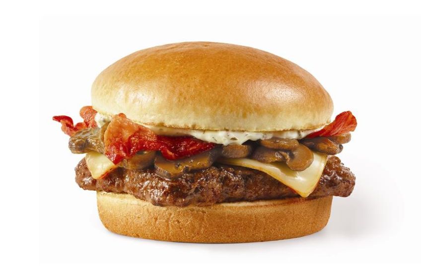 Wendy's new Garlic Mushroom Bacon Cheeseburger