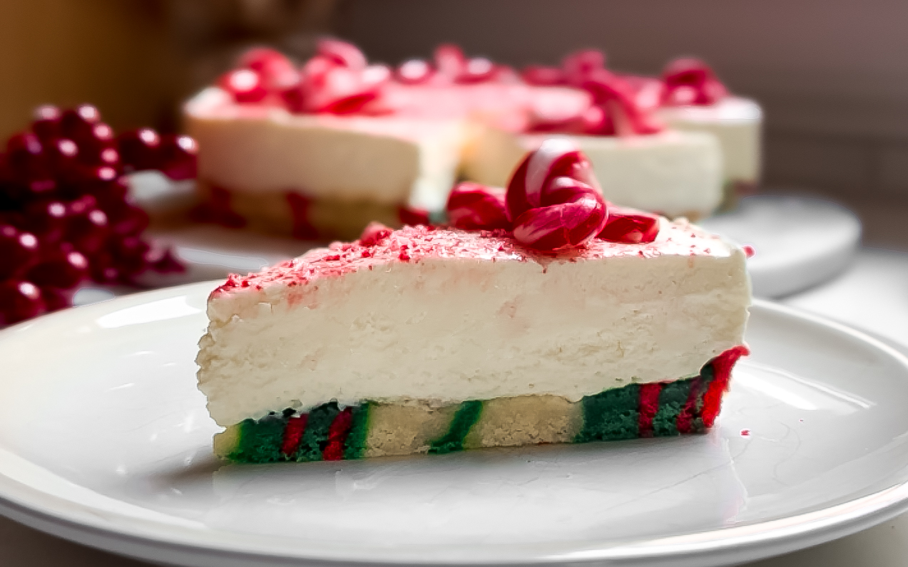 Candy Cane Cheesecake